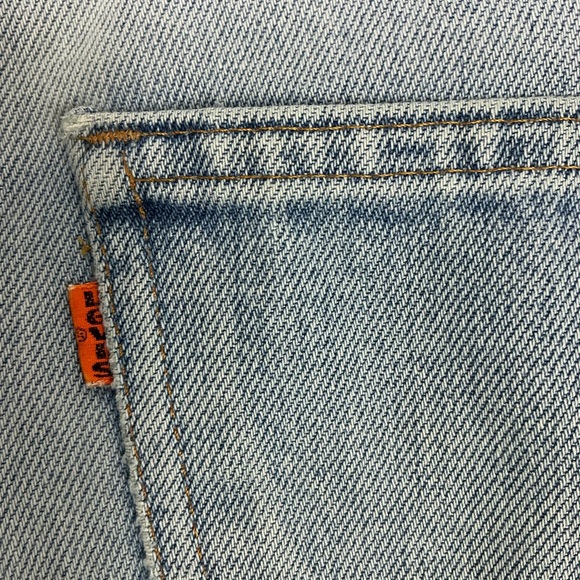 Vintage Levi’s 70s orange tab boot cut light wash jeans 27 x 27 USA made - Picture 4 of 9